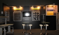 Messestand auf der Messe Motek in Stuttgart