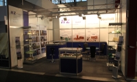 Messestand auf der Messe Motek in Stuttgart
