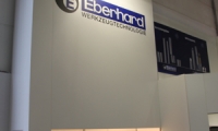 Eingebaute Vitrine auf der Kunststoffmesse K' in Düsseldorf.