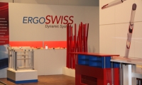 Hochwertiger Messestand  auf der Messe Motek 2013 in Stuttgart. Mit verbaut ist unser Wandsystem Memory Wall.