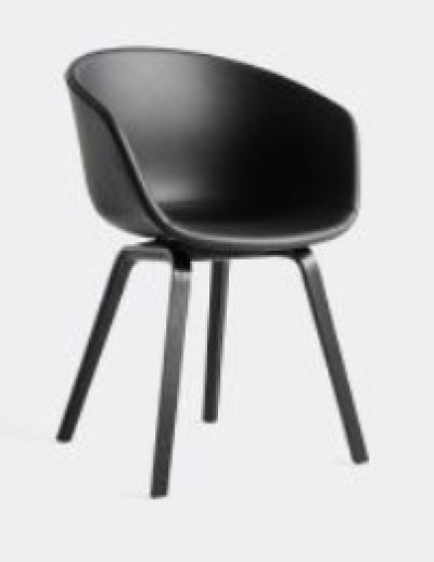 About a chair schwarz Leder